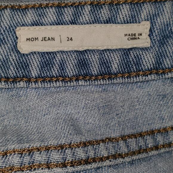 Pacsun Light Washed High Rise Mom Jeans Size 24 - Picture 3 of 9